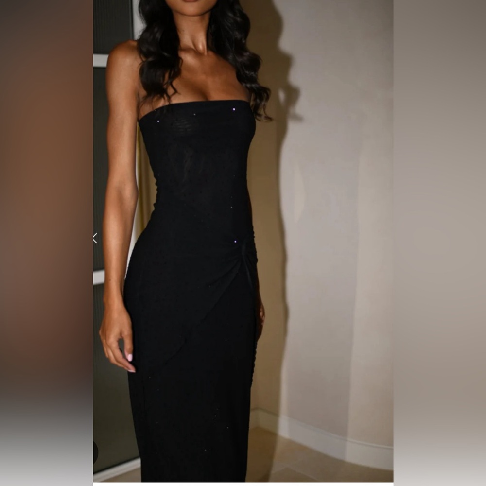 XS  Fix Mesh Maxi Dress - Black worn once!